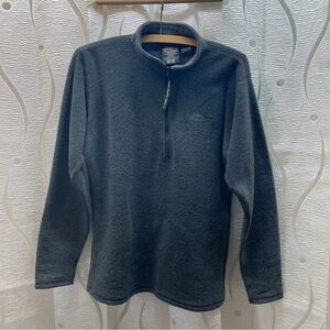 Men's Charcoal Zip-Up Sweater